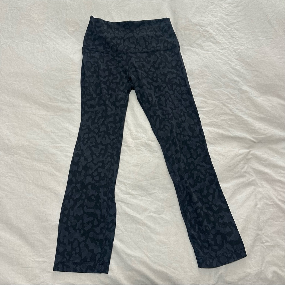 Lululemon Align High Rise Crop 21” Formation Camo Deep Coal Size 4